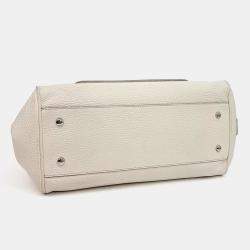 Pre Owned Tod's White Leather Tote Bag