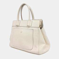 Pre Owned Tod's White Leather Tote Bag