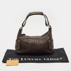 Pre Owned Tod's Dark Brown Leather Micky Hobo
