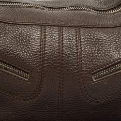 Pre Owned Tod's Dark Brown Leather Micky Hobo