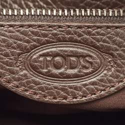 Pre Owned Tod's Dark Brown Leather Micky Hobo