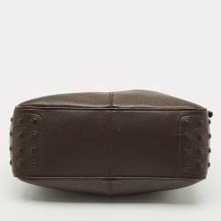 Pre Owned Tod's Dark Brown Leather Micky Hobo