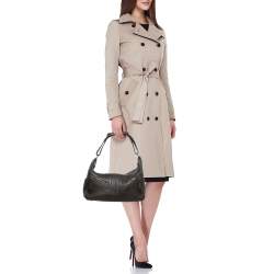 Pre Owned Tod's Dark Brown Leather Micky Hobo