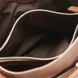 Pre Owned Tod's Brown Leather Studs Hobo