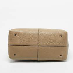 Pre Owned Tod's Beige Leather Large Di Tote