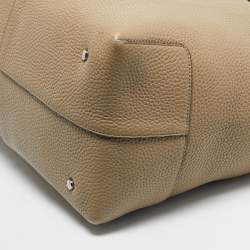 Pre Owned Tod's Beige Leather Large Di Tote