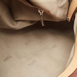 Pre Owned Tod's Mauve/Tan Patent Fabric G-Line Easy Duffel Bag