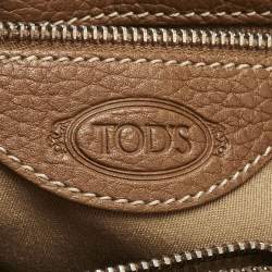 Pre Owned Tod's Brown Leather Miky Nomad Shopper Tote