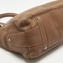 Pre Owned Tod's Brown Leather Miky Nomad Shopper Tote