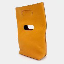 Pre Owned Tod's Yellow Leather Tote