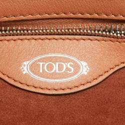 Pre Owned Tod's Brown Leather Mini Sella Tote