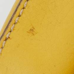 Pre Owned Tod's Yellow Leather Charlotte Hobo