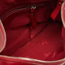 Pre Owned Tod's by Ferrari Red Leather Micky Hobo