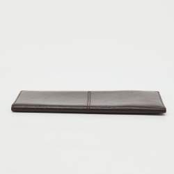 Pre Owned Tod's Dark Brown Leather Long Wallet