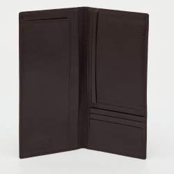 Pre Owned Tod's Dark Brown Leather Long Wallet