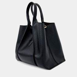 Pre Owned Tod's Black Leather Timeless Shopper Bag Mini