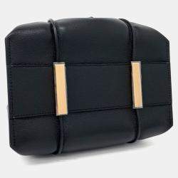 Pre Owned Tod's Black Leather Timeless Shopper Bag Mini