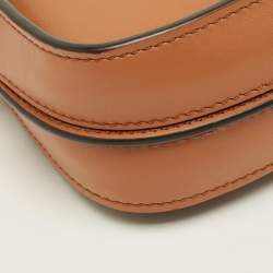 Pre Owned Tod's Brown Leather T-Timeless Pochette