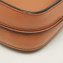 Pre Owned Tod's Brown Leather T-Timeless Pochette