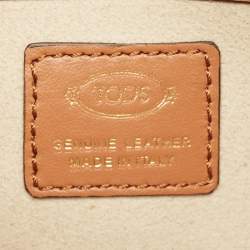 Pre Owned Tod's Brown Leather T-Timeless Pochette