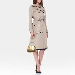 Pre Owned Tod's Gold Snakeskin Mini Crystal Embellished Drawstring Tote