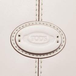 Pre Owned Tod's Light Pink Leather Mini Sella Satchel