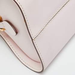 Pre Owned Tod's Light Pink Leather Mini Sella Satchel