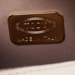 Pre Owned Tod's Light Pink Leather Mini Sella Satchel