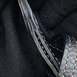 Pre Owned Tod Ron Herman Collaboration Handbag Black Leather Size Micro