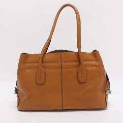 Pre Owned Tod's D Bag Media Tan Leather Tote