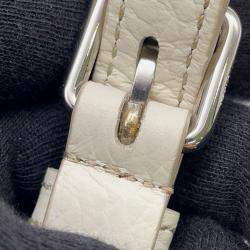 مملوكة مسبقًا حقيبة تودز ميني جلد أبيض حجم صغير