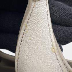 مملوكة مسبقًا حقيبة تودز ميني جلد أبيض حجم صغير