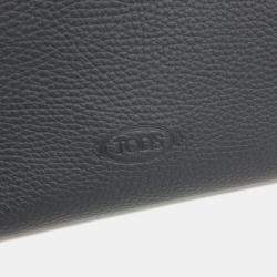 مملوكة مسبقًا حقيبة تودز تايملس حقيبة يد وجلد أسود صغيرة كتف