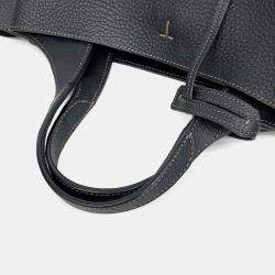 مملوكة مسبقًا حقيبة تودز تايملس حقيبة يد وجلد أسود صغيرة كتف