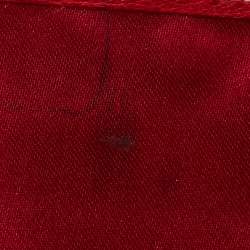 مملوكة مسبقًا Tod's Dark Red Leather Flap Compact Wallet