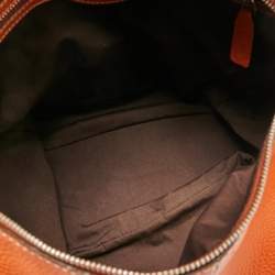 Pre Owned Tod's Charlotte Orange Leather Hobo