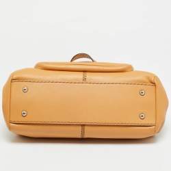 Pre Owned Tod's Tan Leather Frame Satchel
