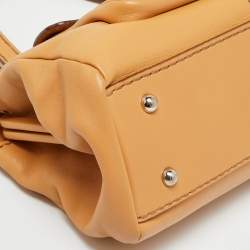 Pre Owned Tod's Tan Leather Frame Satchel