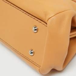 Pre Owned Tod's Tan Leather Frame Satchel