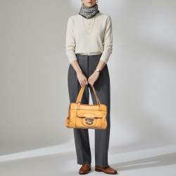 Pre Owned Tod's Tan Leather Frame Satchel