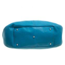 Pre Owned Tod's Blue Leather Shoulder Bag
