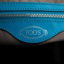 Pre Owned Tod's Blue Leather Shoulder Bag