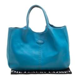 Pre Owned Tod's Blue Leather Shoulder Bag