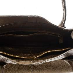 Pre Owned حقيبة يد تودز D باغ ميديا جلد ذهبية داكنة