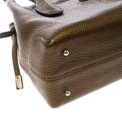 Pre Owned حقيبة يد تودز D باغ ميديا جلد ذهبية داكنة