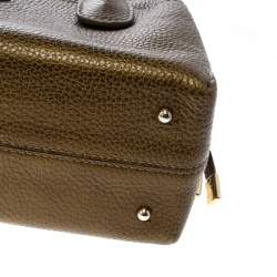 Pre Owned حقيبة يد تودز D باغ ميديا جلد ذهبية داكنة