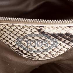 Tod's Beige Python G-Line Easy Sacca Tote