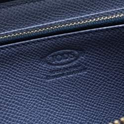 Pre Owned Tod's Lilac Leather Zip Around Continental Wallet