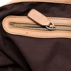 Tod's Camel Leather Softy Grande Goa Messenger Bag