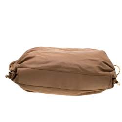 Tod's Camel Leather Softy Grande Goa Messenger Bag
